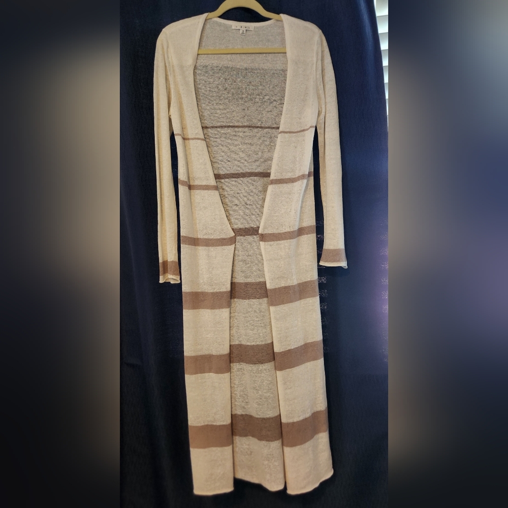 CAbi Knit Striped Duster Sweater